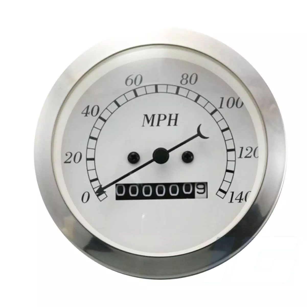 85mm White Face Black Neddle - Mechanical Speedometer For Vintage Car